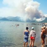 Muğla’nın Marmaris İlçesinde Yangın