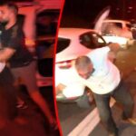 Tem'de Kaza Sonrası Alkollü Sürücüyü Linç Ettiler