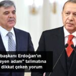 Gül'den Ortamı Ateşleyecek Yorum