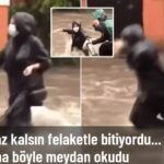 Sel Sularına Meydan Okuyan Vatandaş Faciadan Döndü